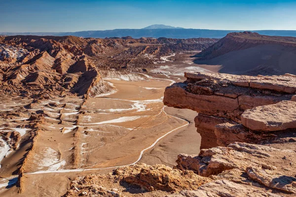 Coyote kamień kultowego punktu widzenia w Atacama, Chile — Zdjęcie stockowe