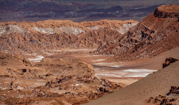 O terreno absolutamente seco do vale da lua — Fotografia de Stock