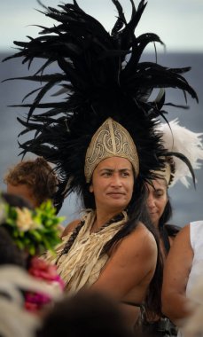 Rapa Nui tarihi tekne Anakena plaj, resepsiyon geldi