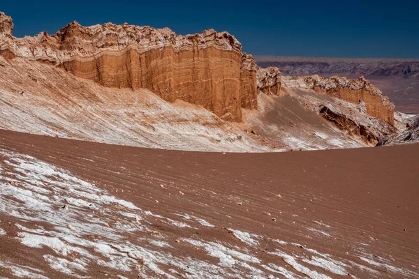 El desierto extremadamente seco, arenoso y salado de Moon Valley — Foto de Stock