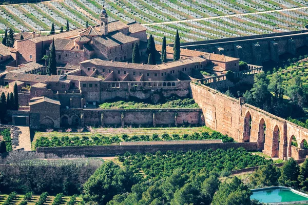 Top vista detallada del antiguo monasterio de Porta Coeli — Foto de Stock