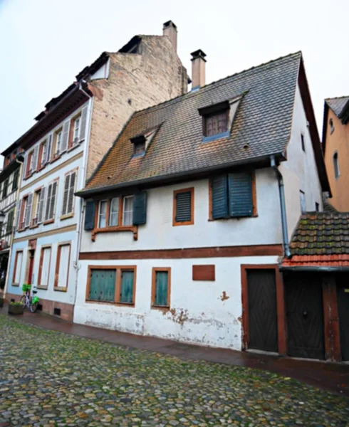 Strasbourg Hus Gamla Hus Vackra Hus Gator Jul Europa Torn — Stockfoto