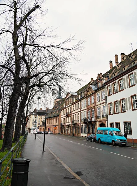 Στρασβούργο Σπίτια Παλιά Σπίτια Όμορφα Σπίτια Δρόμους Χριστούγεννα Ευρώπη Πύργους — Φωτογραφία Αρχείου