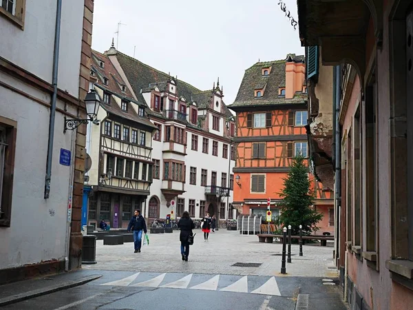Cidade Nevoeiro Estrasburgo — Fotografia de Stock