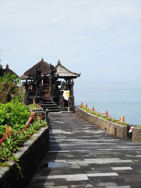 Puru Tanah Lot Jest Głównym Świątyni Bali — Zdjęcie stockowe