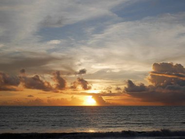 Jimbaran içinde güzel gün batımı 
