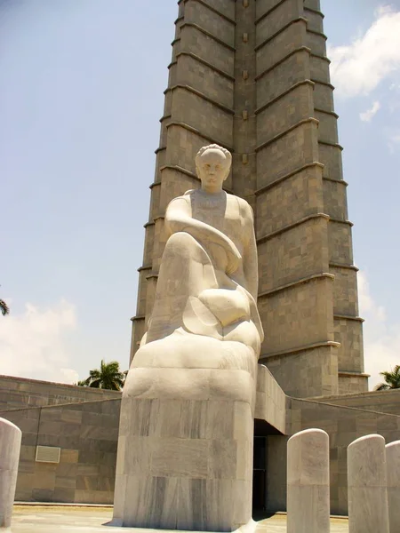 Monumento Jos Mart Plaza Revolución Cubana Estatua Jos Mart — Foto de Stock