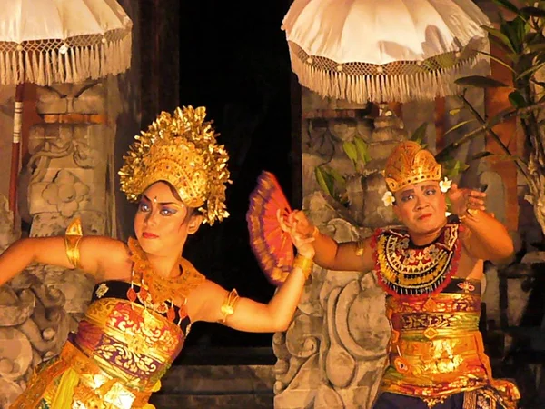 Dança Balinesa Nacional Dançarinos Balineses Dança Balinesa — Fotografia de Stock