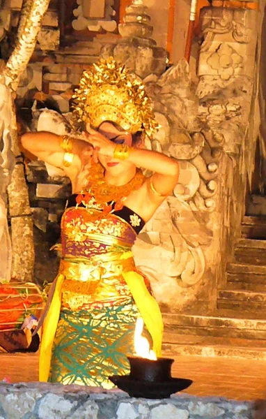 国家巴厘岛舞蹈 巴厘岛舞者 巴厘岛舞 — 图库照片