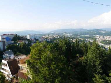 Bulutlarda dağlar, dağlar Rusya, mutluluk, Sochi Rusya Vadisi