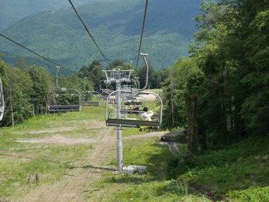 Teleferik, teleferik, teleferik, dağ yolu, Sochi dağlarda