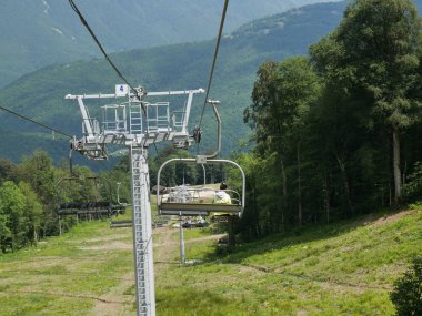 Teleferik, teleferik, teleferik, dağ yolu, Sochi dağlarda