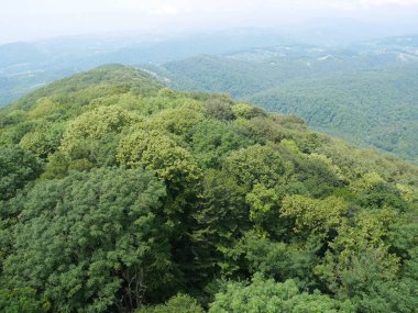 Bulutlarda dağlar, dağlar Rusya, mutluluk, Sochi Russi Vadisi