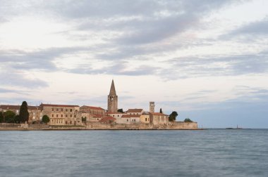 Güzel romantik eski kasaba Porec, Istrian Yarımadası, Hırvatistan, Avrupa