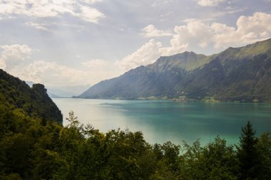 Interlake Vadisi, İsviçre Brienz Gölü görünümünü