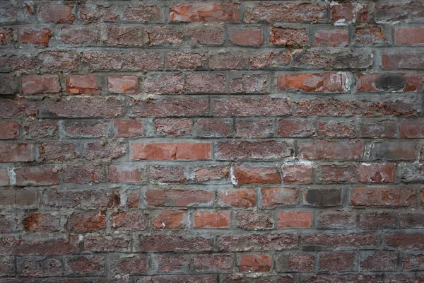 Old Brick Wall Background Texture Pattern Dark Red Orange Brick — Stock Photo, Image