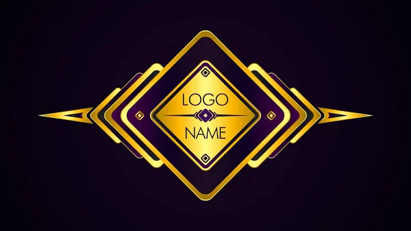 Gold and purple Logo