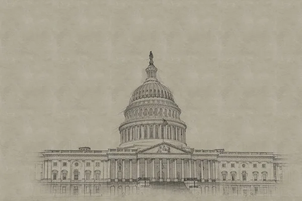 Capitolio Los Estados Unidos Menudo Llamado Capitolio Capitolio Hogar Del — Foto de Stock