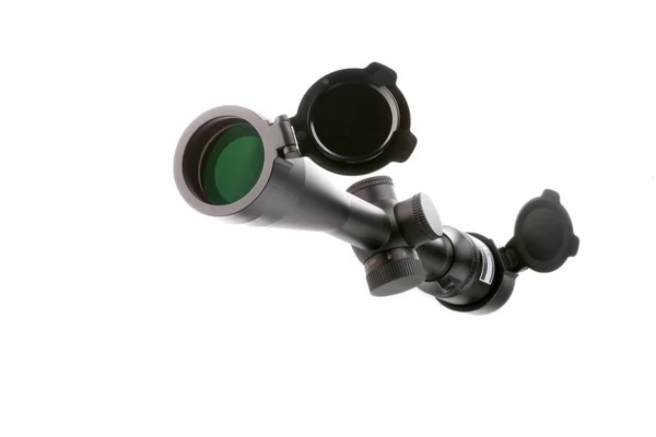 Optical Sight Hunting Weapons Black Plastic Open Eyepiece — Stock Photo, Image