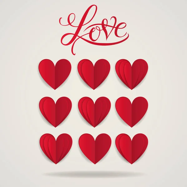 Symbole de l'amour sur fond doux — Image vectorielle
