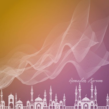 Ramazan Mubarak tebrik kartı