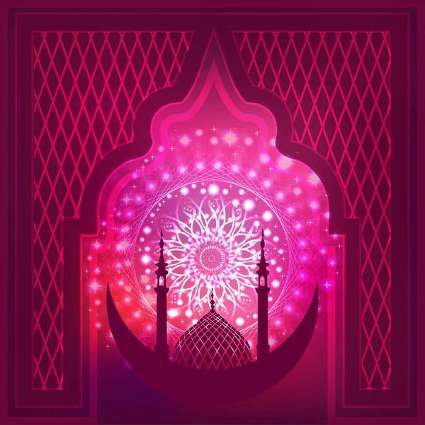 Ramadan Mubarak, Eid Mubarak — стоковий вектор