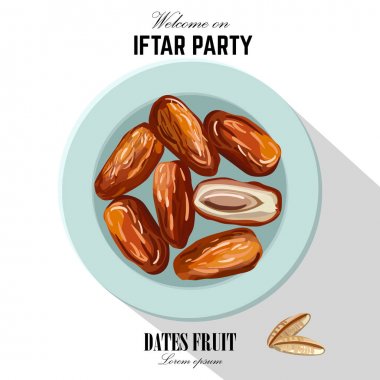 Iftar parti tarihlerini. Elle çizilmiş