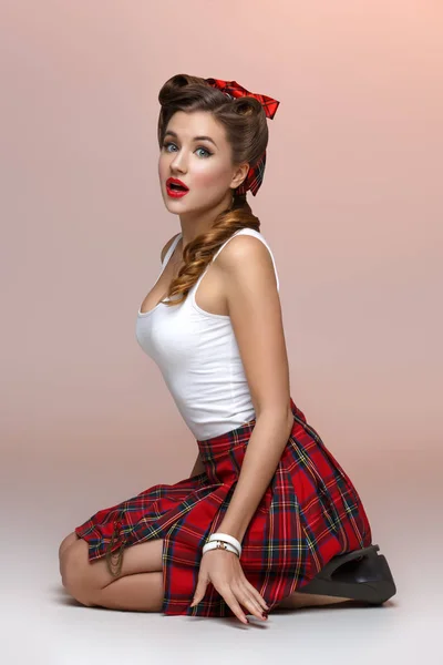 Belle pin up fille — Photo