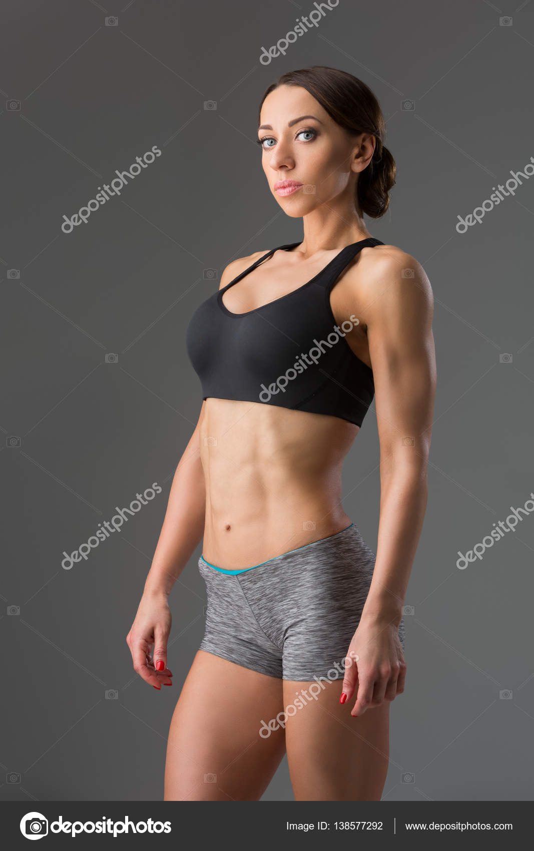 girl in sport bra