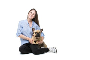 Fransız buldozer ile güzel kız