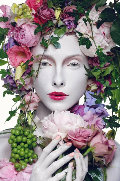 Krásná květinová královna — Stock fotografie
