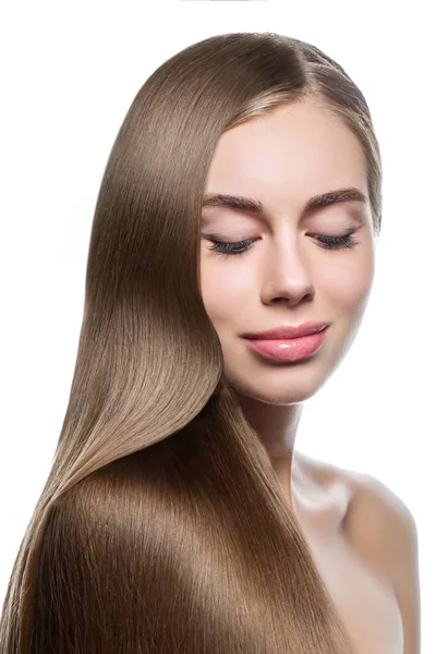 Gyönyörű hosszú hajú lány — Stock Fotó
