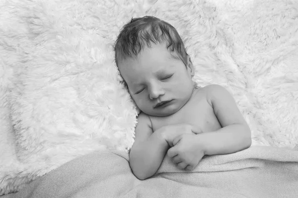 Recém-nascido bebê dormindo — Fotografia de Stock