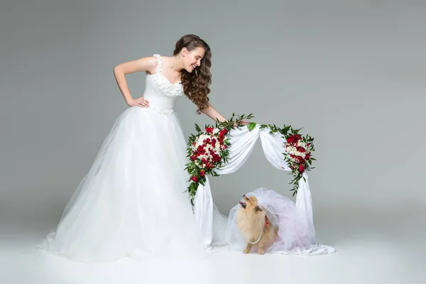 Gelin Kız köpekle 