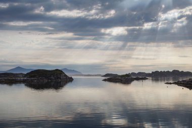 Norveç fiyortları görünümü