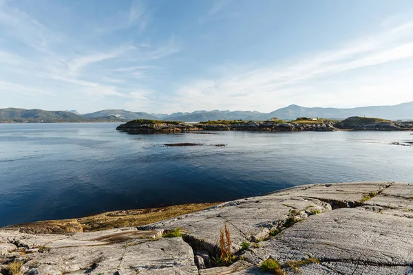 Vista de fiordes norwegian — Fotografia de Stock