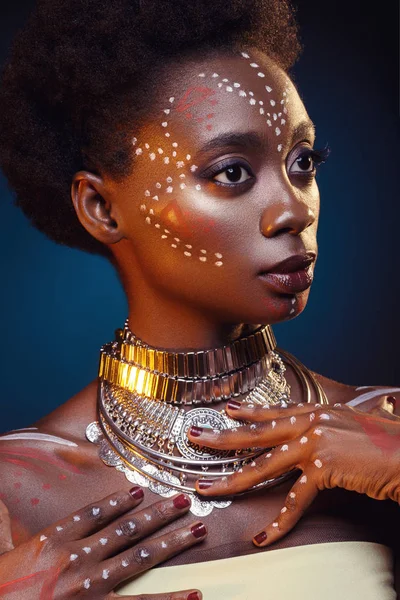 Beautiful black girl with crystal crown