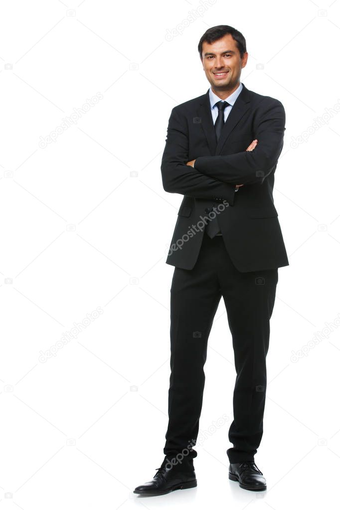 handsome businessman in suit