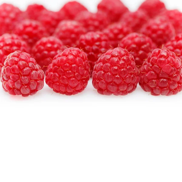 Raspberry berries isolated on white — Stock Photo, Image