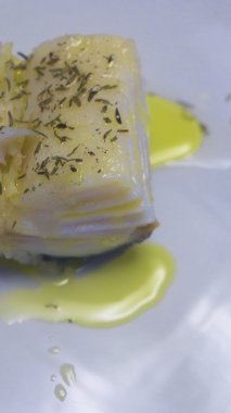 Portugueses haşlanmış morina