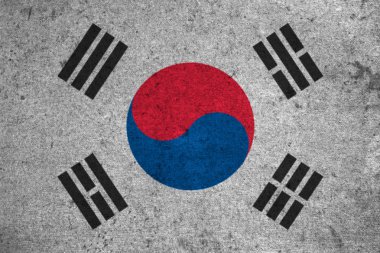 Grunge arka plan üzerinde bayrak