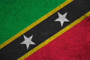 Grunge arka plan üzerinde bayrak