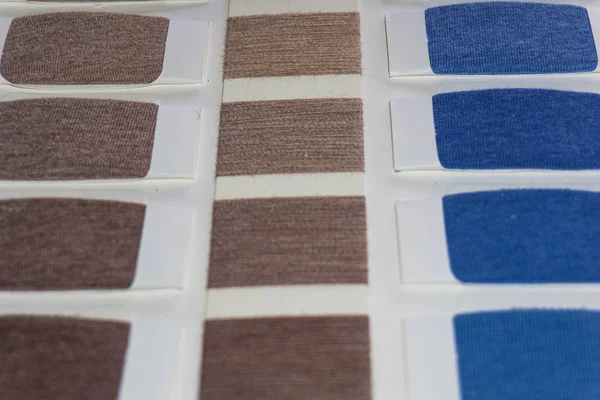 Textile yarn swatch untuk pilihan warna — Stok Foto