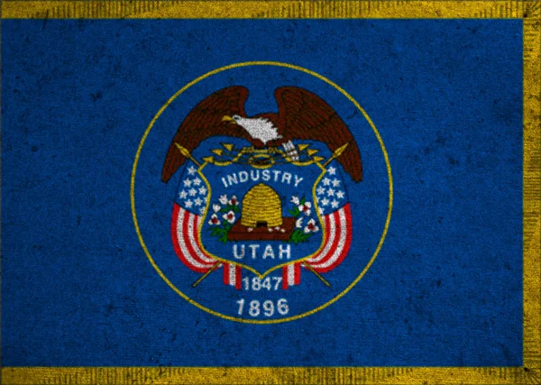 Grunge flagga från amerikanska staten — Stockfoto