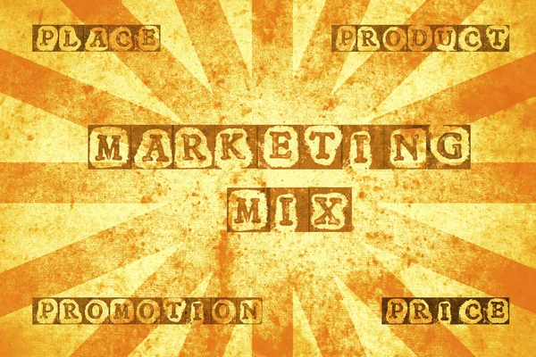 Cartaz mix de marketing — Fotografia de Stock