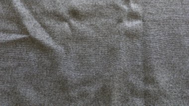 Siyah ve gri pamuktan yapılmış Tekstil Jersey'li makro 