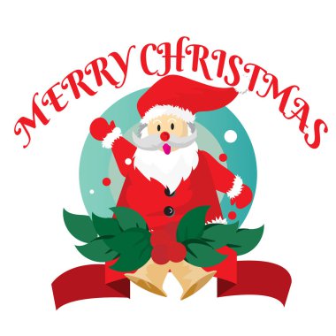 Noel Baba kardan adam neşeli Noel koleksiyon Logo simge vektör çizimler