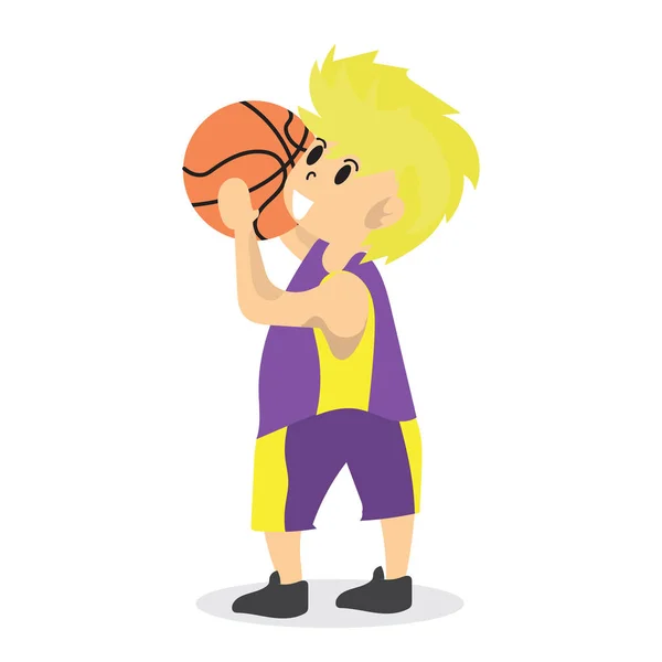 Boy Play Basketball character design cartoon art