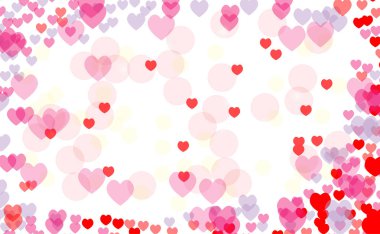 Soyut kalp valentine arka plan şenlikli ufuk ışık. Vektör çizim kart el ilanı davetiye afişini fiş için