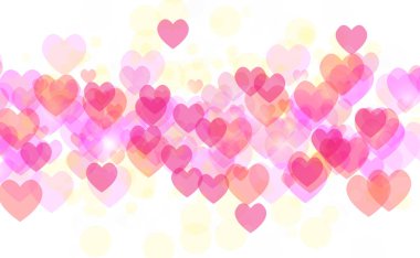 Soyut kalp valentine arka plan şenlikli ufuk ışık. Vektör çizim kart el ilanı davetiye afişini fiş için